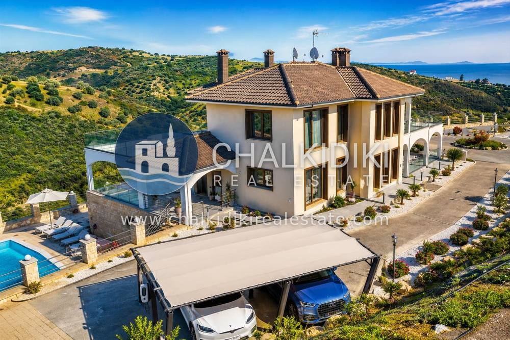 Luxury 500 m² Villa with Private Pool & Panoramic Sea View in Nea Skioni, Chalkidiki